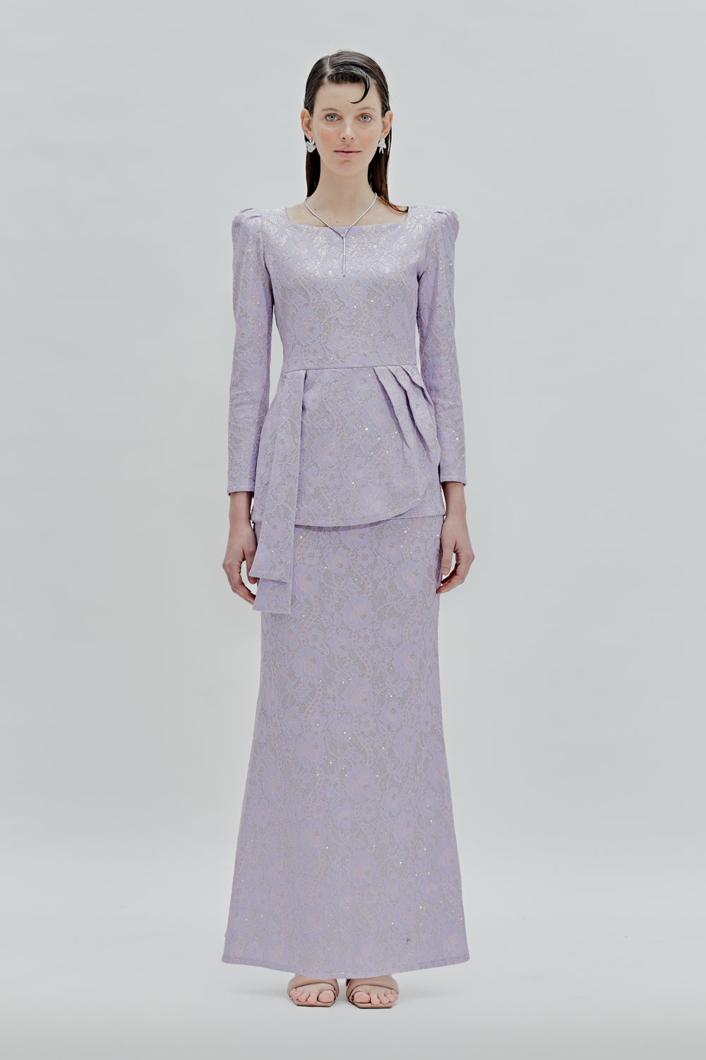 Emily Lace Kurung (Lilac)