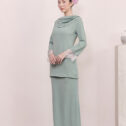 Scarlett Kurung - Aqua Green