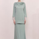 Scarlett Kurung - Aqua Green