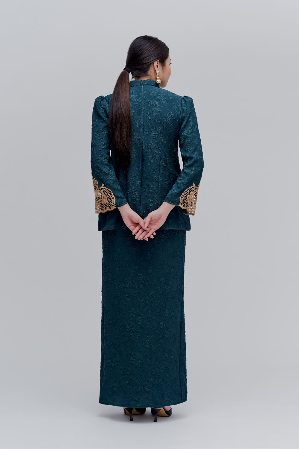 Salome Kurung Kedah - Emerald