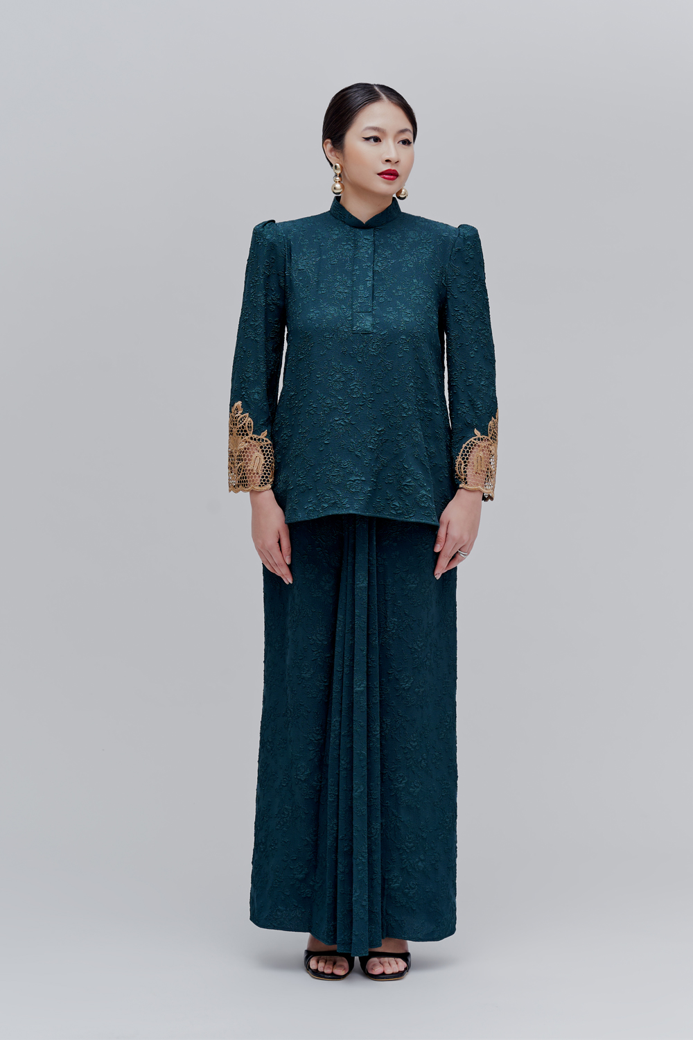 Salome Kurung Kedah - Emerald