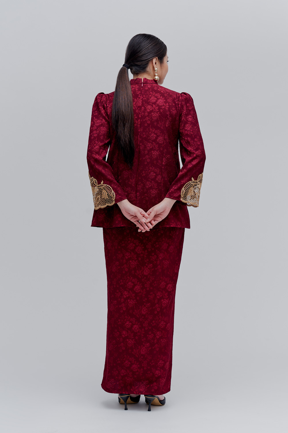 Salome Kurung Kedah - Maroon