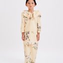 Hailey Kurung in Soft Yellow (Kids)