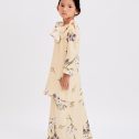 Hailey Kurung in Soft Yellow (Kids)