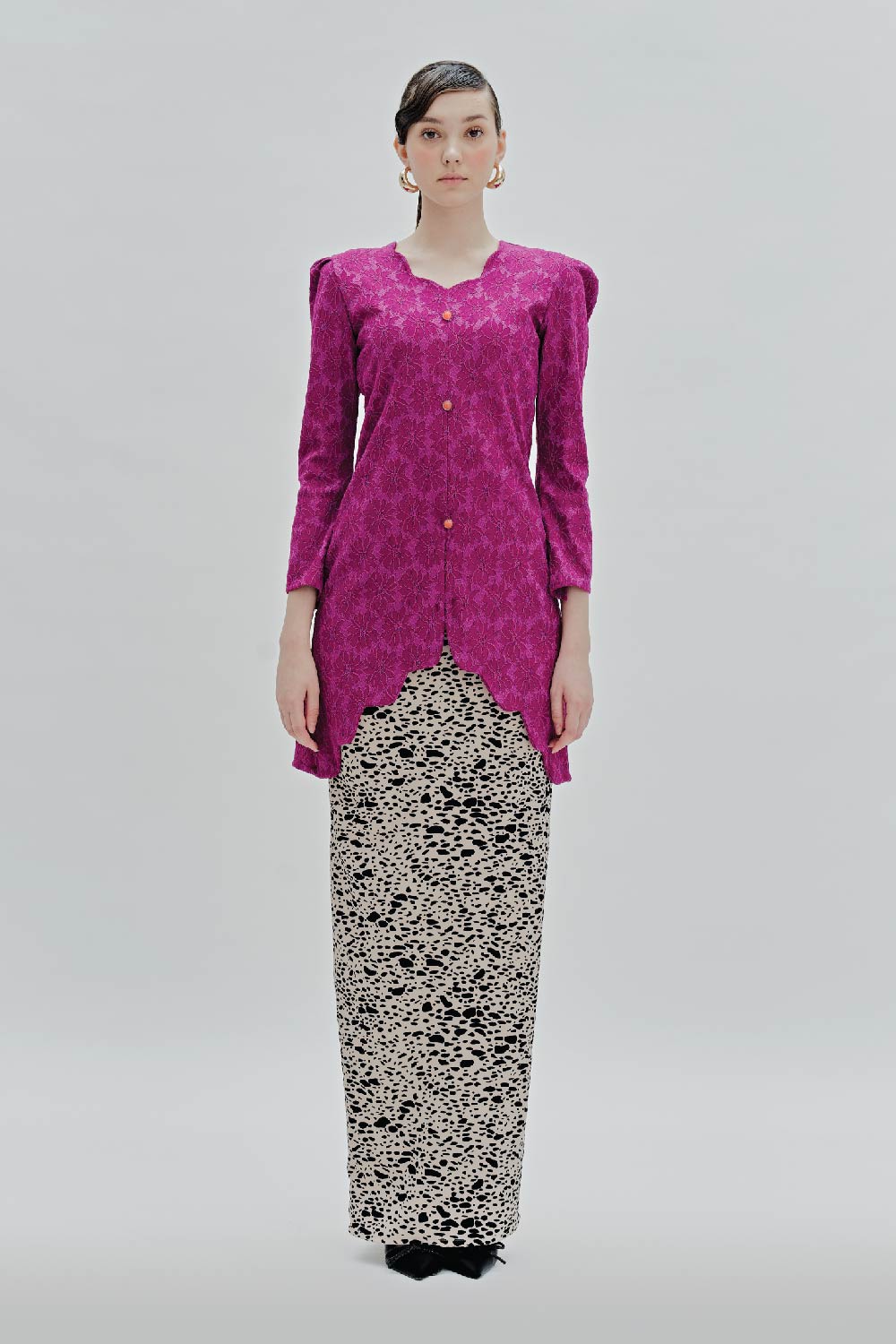 Eloise Lace Scallop Kurung