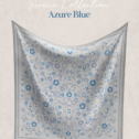 Serene Cotton Square - Blue Azure